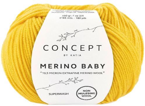 Katia Concept Merino Baby - 153 signaalgeel - Wol Garen, Hobby en Vrije tijd, Breien en Haken, Ophalen of Verzenden