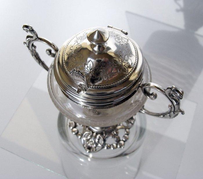 Alphonse Debain - Mustard Pot - Paris 1890, Antiek en Kunst, Antiek | Goud en Zilver