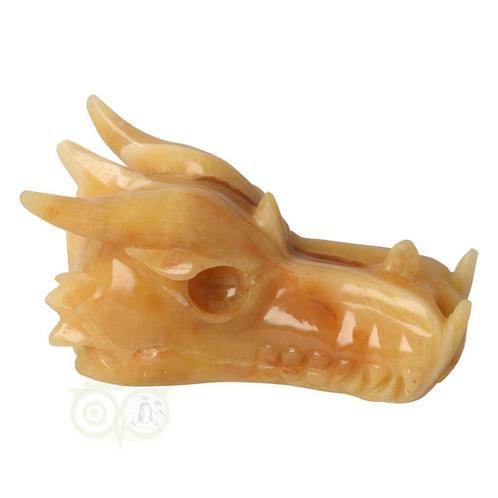 Calciet drakenschedel Nr 269 - 782 gram, Sieraden, Tassen en Uiterlijk, Edelstenen, Nieuw, Verzenden