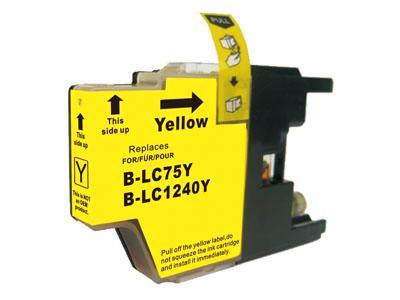 Huis-Merk  BROTHER LC-1240Y Yellow 20ml 247Print, Computers en Software, Printerbenodigdheden, Nieuw, Verzenden