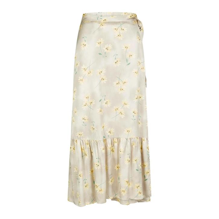 Marc Aurel • satijnen overslag rok • 36, Kleding | Dames, Rokken, Beige, Nieuw, Maat 36 (S), Verzenden