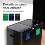 2dekans | Deleca Recycle Prullenbak met 2 Vakken - 60 Liter, Huis en Inrichting, Ophalen of Verzenden, Gebruikt