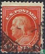 Verenigde Staten van Amerika - Benjamin Franklin - 1916, Verzenden, Gestempeld