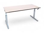 Gispen TM slingerbureau, 180x80 cm, lindberg eiken-aluminium, Ophalen of Verzenden, Nieuw
