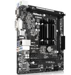 ASRock Q1900M onboard Quad-Core CPU, DDR4, Ophalen of Verzenden, Zo goed als nieuw, Micro-ATX