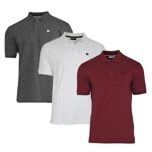 Donnay Donnay Heren - 3-Pack - Polo shirt Noah - Donkergrijs, Kleding | Heren, Polo's, Nieuw, Verzenden