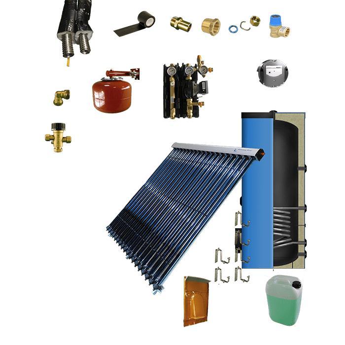 Tapwater zonneboiler 300L+ Prisma Pro 18 5 meter DN16 dubbel, Doe-het-zelf en Verbouw, Geisers en Boilers, Verzenden