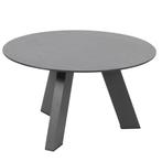 Cosmic loungetafel rond HPL slate antraciet 65x35 cm, Tuin en Terras, Nieuw, Ophalen of Verzenden