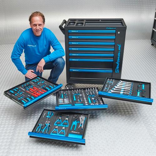 Datona Gereedschapswagen Black-Line met 7 laden +, Doe-het-zelf en Verbouw, Gereedschapskisten, Nieuw, Ophalen of Verzenden