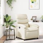 vidaXL Relaxfauteuil Crème Kunstleer, Huis en Inrichting, Fauteuils, Verzenden, Nieuw