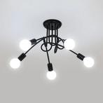 Zwarte Spoetnik Kroonluchter 5-Lichts E27, Verzenden, Nieuw