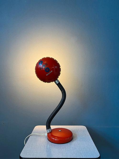 Red Flexible Vintage Spage Age Table Lamp, Huis en Inrichting, Lampen | Tafellampen, Nieuw, Ophalen of Verzenden