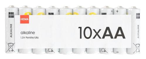 HEMA AA alkaline batterijen - 10 stuks, Computers en Software, Overige Computers en Software, Nieuw, Verzenden