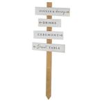 Rustic Romance Signs White Washed Wooden Arrows, Hobby en Vrije tijd, Feestartikelen, Nieuw, Verzenden