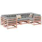vidaXL 6-delige Loungeset met kussens massief douglas, Tuin en Terras, Tuinsets en Loungesets, Verzenden, Nieuw, Loungeset