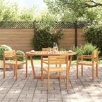 vidaXL Tuintafel ovaal 150x90x75 cm massief acaciahout, Verzenden, Nieuw, Hout
