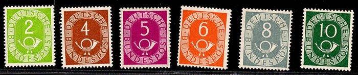 Duitsland, Bondsrepubliek - Steckkartenposten jaren vijftig, Postzegels en Munten, Postzegels | Europa | Duitsland