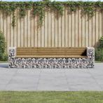 vidaXL Tuinbank schanskorfontwerp 287x71x65,5 cm, Tuin en Terras, Tuinbanken, Verzenden, Nieuw