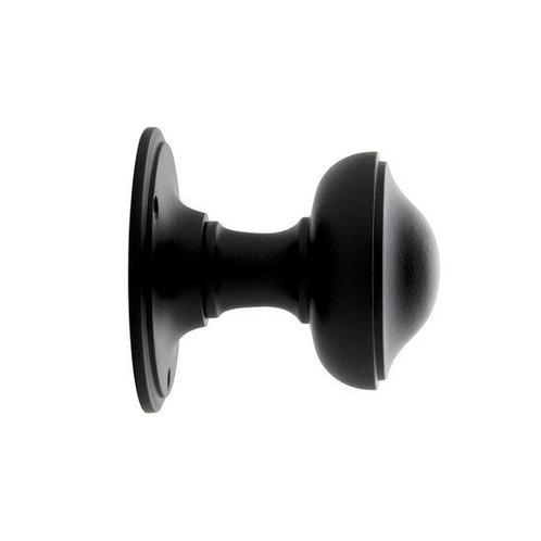 Deurknop 80mm - Rond draaibaar zwart, Doe-het-zelf en Verbouw, Hang- en Sluitwerk, Ophalen of Verzenden