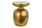 Handgemaakte bijzettafel ORIENT 36cm goud gehamerd ontwerp -, Huis en Inrichting, Ophalen of Verzenden, Nieuw