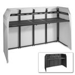 Retourdeal - Vonyx DB5 DJ Booth XL met zwarte en witte Lycra, Muziek en Instrumenten, Verzenden, Zo goed als nieuw