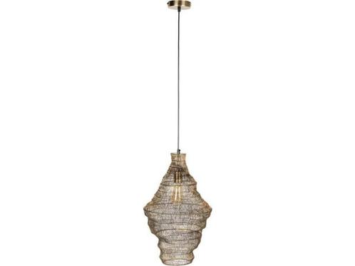 Veiling - Dutchbone Luca Hanglamp Goud M, Huis en Inrichting, Lampen | Hanglampen, Gebruikt