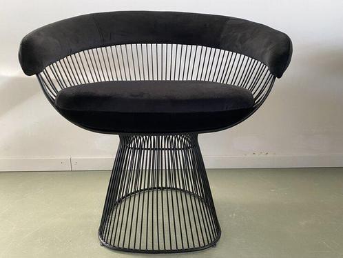 Laatste exemplaar: Vintage platner stoel zwart, Huis en Inrichting, Stoelen, Verzenden