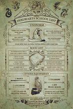 Poster Harry Potter Hogwarts School List 61x91,5cm, Verzamelen, Posters, Verzenden, Nieuw, A1 t/m A3