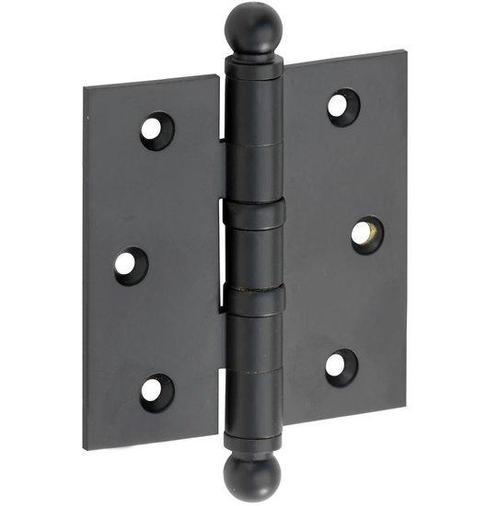 Kogellagerscharnier 89x89 rechte hoek bol mat zwart, Doe-het-zelf en Verbouw, Hang- en Sluitwerk, Nieuw, Ophalen of Verzenden