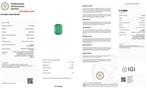 1 pcs Groen Smaragd - 6.08 ct - International Gemological, Sieraden, Tassen en Uiterlijk, Edelstenen, Nieuw