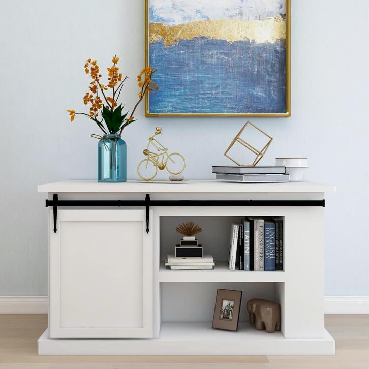 vidaXL Ophangset voor minischuifdeur 152 cm koolstofstaal, Doe-het-zelf en Verbouw, Overige Doe-het-zelf en Verbouw, Nieuw, Verzenden