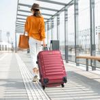 Trolley Reiskofferset / Kofferset Rome - 4-delig - Rood - AB, Verzenden, Nieuw