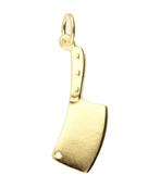 Gouden Slagersbijl ketting hanger, Verzenden, Nieuw