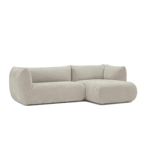 Loungebank Veendam - loungebanken - Creme, Huis en Inrichting, Banken | Sofa's en Chaises Longues, Nieuw, Stof