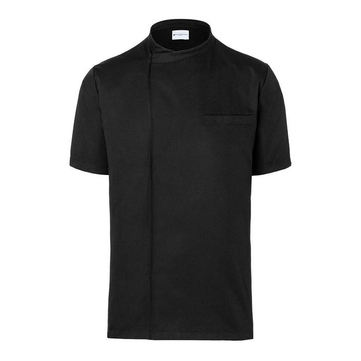 GGM Gastro | KARLOWSKY | Korte Mouw Kokshemd - Zwart - maat:, Kleding | Heren, T-shirts, Zwart, Maat 52/54 (L), Nieuw, Verzenden