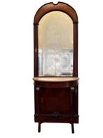 Wandtafel - Hout, Marmer - Consolle in Siciliaanse stijl, Antiek en Kunst