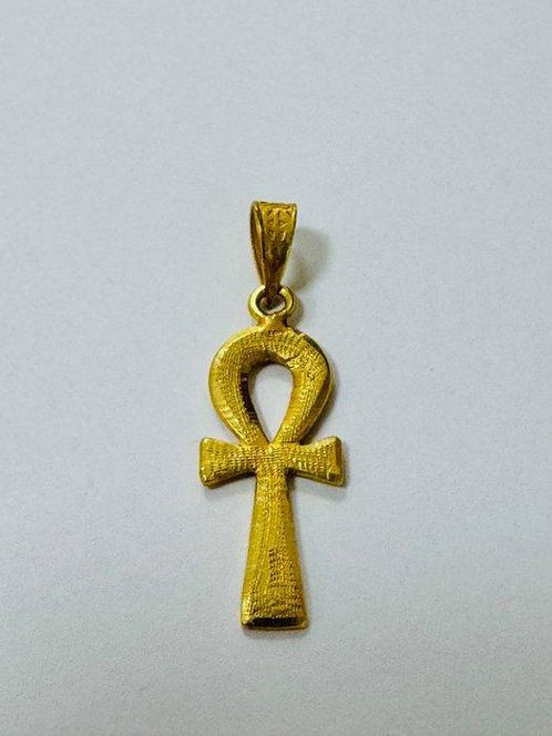 Kruishanger - 18 karaat Geel goud, Sieraden, Tassen en Uiterlijk, Antieke sieraden