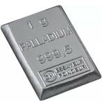 1 gram - Palladium .999 - Valcambi, Switzerland  (Zonder, Postzegels en Munten, Edelmetalen en Baren