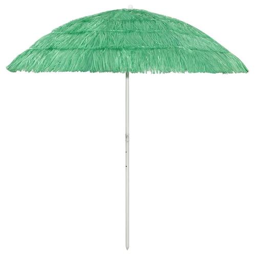 vidaXL Strandparasol Hawaï 240 cm groen, Tuin en Terras, Parasols, Strandparasol, Nieuw, 2 tot 3 meter, Verzenden