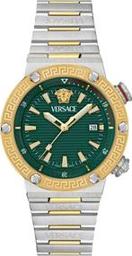 Versace VE8G00524 Greca Logo horloge 43 mm, Overige merken, Staal, Staal, Verzenden