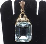 Hanger - 14 karaat Geel goud - 9.00ct. tw. Aquamarijn, Sieraden, Tassen en Uiterlijk, Antieke sieraden