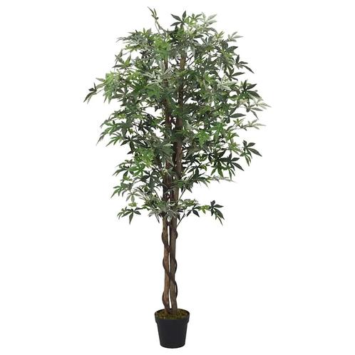 vidaXL Kunstplant esdoornboom 224 bladeren 80 cm groen, Huis en Inrichting, Woonaccessoires | Kunstplanten en Kunstbloemen, Nieuw