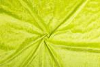 Velvet stof limoen stof - 10m rol - Polyester stof, Hobby en Vrije tijd, Stoffen en Lappen, 200 cm of meer, Nieuw, Groen, Polyester