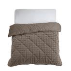 Lazy all-in-one dekbed Pom Pom Fur - taupe - 1-persoons |, Verzenden, Nieuw