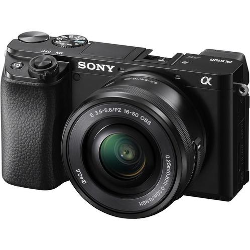 Sony A6100 Zwart + 16-50mm, Audio, Tv en Foto, Fotocamera's Digitaal, Nieuw, Sony, Ophalen of Verzenden