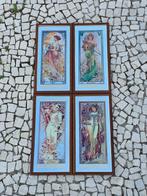 Alphonse Mucha (after) - Wandspiegel (4)- The Four Seasons, Huis en Inrichting, Nieuw