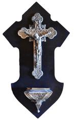 Crucifix - Zilverbrons - 1900-1910 - 47 cm - 3 kg