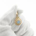 Gouden hanger met edelopaal (vintage gouden hanger, vintage), Ophalen of Verzenden, Gebruikt, Goud, Overige merken