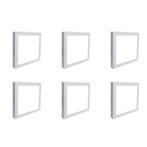 Voordeelpak LED Downlight 6 Pack - Opbouw Vierkant 12W -, Huis en Inrichting, Lampen | Spots, Metaal of Aluminium, Nieuw, Ophalen of Verzenden