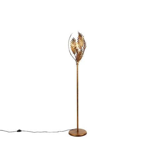 Vintage vloerlamp goud 70 cm - Botanica, Huis en Inrichting, Lampen | Vloerlampen